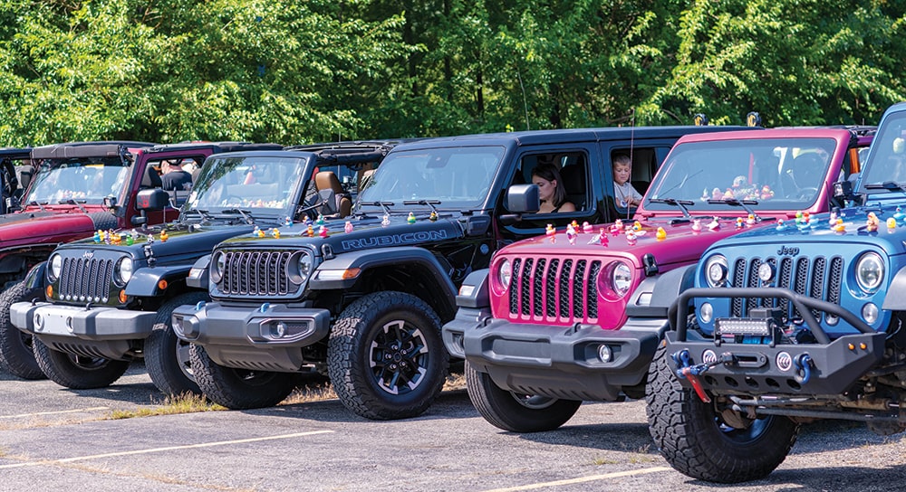 Jeeps at Awaken Haunt for the Ducking Around Jeep Run